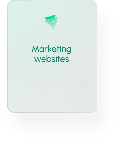 Marketing website services card