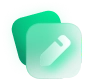 green pencil icon with transparent background